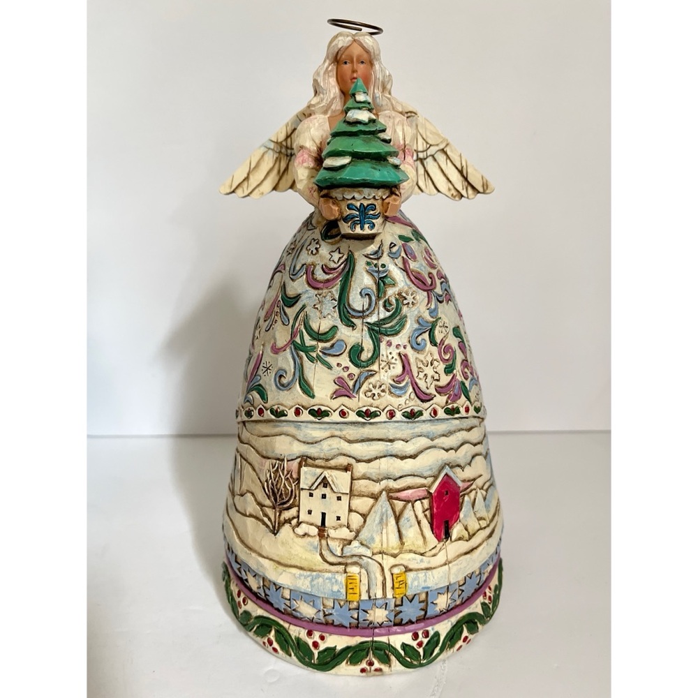 Jim Shore Landscape Sleeps Angel Figurine 2003